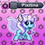 Size: 1024x1024 | Tagged: safe, artist:tony yotes, artist:yotes games, artist:yotesmark, imported from derpibooru, oc, oc only, oc:pixitina, earth pony, fairy, pixie, pony, angel, battle gem ponies, cute, eeveelution, magic, pixel art, pokémon, ponymon, princess, solo