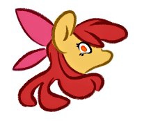 Size: 204x175 | Tagged: safe, artist:thefawnflying, imported from derpibooru, apple bloom, earth pony, pony, female, filly, head only, solo