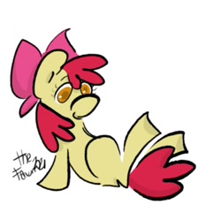 Size: 437x436 | Tagged: safe, artist:thefawnflying, imported from derpibooru, apple bloom, earth pony, pony, female, filly, solo