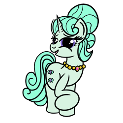 Size: 2000x2000 | Tagged: safe, artist:dafiltafish, imported from derpibooru, mrs. hoofington, pony, unicorn, g4 mega collab, high res, jewelry, necklace, simple background, solo, transparent background
