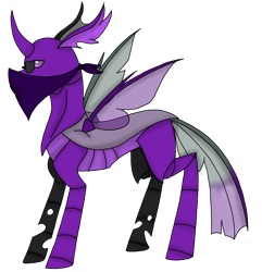 Size: 2912x3018 | Tagged: safe, artist:agdapl, imported from derpibooru, changedling, changeling, bandana, changedlingified, crossover, high res, male, purple changeling, simple background, sniper, solo, species swap, sunglasses, team fortress 2, transparent background