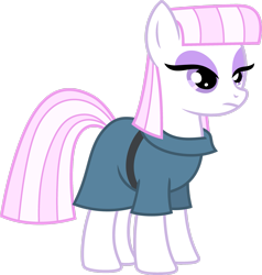 Size: 2391x2508 | Tagged: safe, artist:blah23z, imported from derpibooru, fleur-de-lis, maud pie, pony, female, high res, palette swap, recolor, simple background, solo