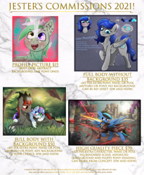 Size: 2934x3572 | Tagged: safe, artist:jesterpi, imported from derpibooru, oc, oc only, oc:broken flare, oc:cyan moonlight, oc:iceberg skystriker, oc:jester pi, oc:starline moongazer, pegasus, pony, unicorn, eye clipping through hair, eyebrows, eyebrows visible through hair, female, high res, horn, male, marble, mare, pegasus oc, price tag, stallion, text, unicorn oc