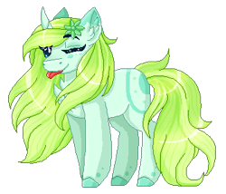 Size: 350x300 | Tagged: safe, artist:inspiredpixels, imported from derpibooru, oc, oc only, pony, unicorn, coat markings, female, mare, simple background, solo, tongue out, transparent background