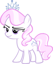 Size: 809x987 | Tagged: safe, artist:blah23z, color edit, edit, imported from derpibooru, vector edit, diamond tiara, fleur-de-lis, pony, ponyar fusion, colored, female, fusion, palette swap, recolor, simple background, solo, transparent background, vector