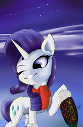 Size: 1300x1980 | Tagged: safe, artist:guatergau5, imported from derpibooru, rarity, pony, unicorn, clothes, scarf, shoes, solo