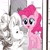 Size: 2048x2048 | Tagged: safe, artist:catscratchpaper, imported from derpibooru, pinkie pie, earth pony, pony, duo focus, high res, mirror, self ponidox, take on me