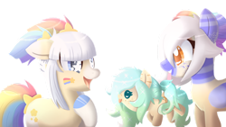 Size: 1280x721 | Tagged: safe, artist:hancar, artist:pasteldraws, imported from derpibooru, oc, oc:cirrus duvet, oc:starry rainbow, earth pony, pegasus, pony, base used, female, foal, mare, niece, siblings, simple background, sisters, transparent background