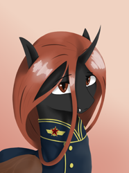 Size: 2900x3900 | Tagged: safe, artist:闪电_lightning, imported from derpibooru, oc, oc only, oc:lisa, changeling, equestria at war mod, brown changeling, high res