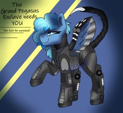 Size: 2000x1836 | Tagged: safe, artist:bluemoon, imported from derpibooru, fallout equestria, armor, enclave, female, mare, power armor