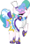 Size: 900x1315 | Tagged: safe, artist:blah23z, imported from derpibooru, princess celestia, sapphire shores, pony, fabulous, female, palette swap, recolor, simple background, solo