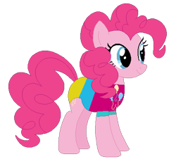 Size: 455x424 | Tagged: safe, artist:selenaede, artist:user15432, imported from derpibooru, pinkie pie, earth pony, pony, base used, clothes, cutie mark, cutie mark on clothes, leotard, olympics, simple background, solo, sports, sports outfit, sporty style, swimsuit, transparent background