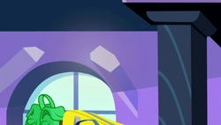 Size: 1280x727 | Tagged: safe, imported from derpibooru, screencap, equestria games (episode), background, bag, crystal empire, no pony, scenic ponyville, train station, window