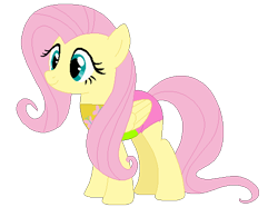 Size: 525x409 | Tagged: safe, artist:selenaede, artist:user15432, imported from derpibooru, fluttershy, pegasus, pony, base used, clothes, cutie mark, cutie mark on clothes, leotard, olympics, simple background, solo, sports, sports outfit, sporty style, swimsuit, transparent background