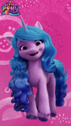 Size: 608x1080 | Tagged: safe, imported from derpibooru, screencap, izzy moonbow, pony, unicorn, 60 fps, animated, cute, g5, izzy being pinkie, izzybetes, looking at you, no sound, solo, the new pinkie pie, webm