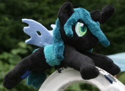 Size: 2780x2036 | Tagged: safe, artist:bastler, imported from derpibooru, queen chrysalis, changeling, female, high res, irl, photo, plushie, solo