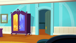Size: 1280x727 | Tagged: safe, imported from derpibooru, screencap, equestria games (episode), season 4, background, couch, cupboard, door, hotel room, liminal space, no pony, picture frame, scenic ponyville