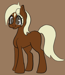 Size: 582x670 | Tagged: artist needed, safe, earth pony, pony, art pack:marenheit 451 post-pack, female, filly, smiling, solo, star (coat marking), verity