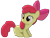 Size: 1600x1211 | Tagged: safe, artist:thatguy1945, artist:thewonderbanana, edit, editor:jaezmien, imported from derpibooru, apple bloom, earth pony, pony, adorabloom, bow, cute, female, filly, hair bow, mane bow, shadow, simple background, solo, transparent background, vector