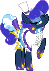 Size: 900x1315 | Tagged: safe, artist:blah23z, imported from derpibooru, princess luna, sapphire shores, pony, fabulous, recolor, simple background, solo, transparent background