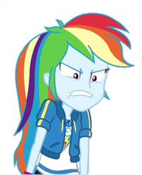 Size: 583x720 | Tagged: safe, imported from derpibooru, rainbow dash, equestria girls, equestria girls series, holidays unwrapped, spoiler:eqg series (season 2), angry, dashing through the mall, female, frown, geode of super speed, gritted teeth, magical geodes, narrowed eyes, rage, ragebow dash, simple background, solo, transparent background