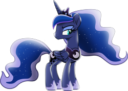 Size: 3469x2472 | Tagged: safe, artist:lincolnbrewsterfan, derpibooru exclusive, imported from derpibooru, princess luna, alicorn, pony, luna eclipsed, my little pony: the movie, .svg available, asserting dominance, circlet, clothes, colored pupils, crown, dominant, ethereal mane, ethereal tail, female, high res, highlights, inkscape, jewelry, mare, movie accurate, moviefied, peytral, regalia, royalty, serious, serious face, shading, shoes, show moviefied, simple background, solo, standing, svg, transparent background, vector