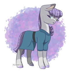 Size: 1697x1780 | Tagged: safe, artist:moccabliss, imported from derpibooru, maud pie, earth pony, pony, abstract background, clothes, solo