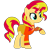 Size: 433x434 | Tagged: safe, artist:selenaede, artist:user15432, imported from derpibooru, sunset shimmer, alicorn, pony, unicorn, base used, clothes, cutie mark, cutie mark on clothes, leotard, olympics, raised hoof, simple background, solo, sports, sports outfit, sporty style, swimsuit, transparent background