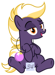 Size: 4441x6000 | Tagged: safe, artist:estories, imported from derpibooru, oc, oc only, oc:wildheart, earth pony, pony, absurd resolution, christmas ball, female, mare, solo