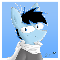 Size: 1102x1101 | Tagged: safe, artist:snuggleb4cuddle, imported from derpibooru, oc, oc:snuggles, anthro, pegasus, clothes, male, solo