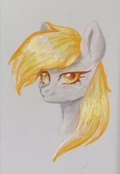 Size: 1107x1600 | Tagged: safe, artist:ske, imported from derpibooru, derpy hooves, pegasus, pony, pencil drawing, solo, traditional art