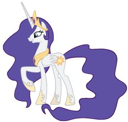 Size: 900x855 | Tagged: safe, artist:blah23z, imported from derpibooru, princess celestia, rarity, alicorn, pony, alicornified, female, mare, race swap, raricorn, recolor, simple background, solo, transparent background, vector