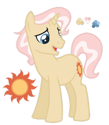 Size: 700x800 | Tagged: safe, artist:magicuniclaws, imported from derpibooru, oc, oc only, pony, unicorn, horn, magical lesbian spawn, male, offspring, open mouth, open smile, parent:sunset shimmer, parent:trixie, parents:suntrix, simple background, smiling, solo, stallion, transparent background, unicorn oc