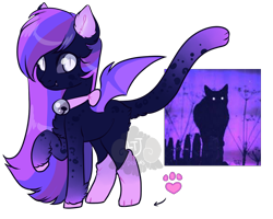 Size: 900x720 | Tagged: safe, artist:lavvythejackalope, imported from derpibooru, oc, oc only, cat, cat pony, original species, pony, bell, cat bell, paw prints, raised hoof, simple background, transparent background