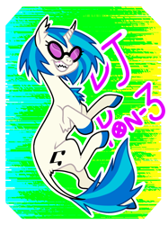 Size: 640x854 | Tagged: safe, artist:twistygrins, imported from derpibooru, dj pon-3, vinyl scratch, pony, unicorn, colored hooves, curved horn, ear fluff, fangs, female, grin, horn, leonine tail, mare, sharp teeth, simple background, smiling, solo, sunglasses, teeth, transparent background