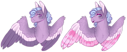 Size: 4880x1996 | Tagged: safe, artist:sleepy-nova, imported from derpibooru, oc, oc only, oc:nettlekiss, pegasus, pony, bust, female, magical lesbian spawn, mare, offspring, parent:fluttershy, parent:rolling thunder, portrait, simple background, solo, transparent background