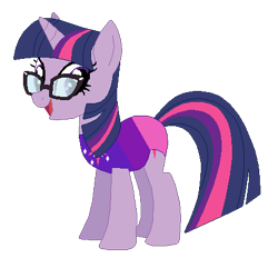 Size: 430x415 | Tagged: safe, artist:selenaede, artist:user15432, imported from derpibooru, sci-twi, twilight sparkle, pony, unicorn, equestria girls, base used, clothes, cutie mark, cutie mark on clothes, equestria girls ponified, glasses, leotard, looking at you, olympics, open mouth, ponified, simple background, solo, sports, sports outfit, sporty style, swimsuit, transparent background, unicorn sci-twi, unicorn twilight