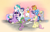 Size: 2000x1260 | Tagged: safe, artist:foxxy-arts, imported from derpibooru, derpy hooves, fluttershy, princess celestia, rarity, spike, starlight glimmer, sunset shimmer, trixie, twilight sparkle, oc, oc:foxxy hooves, alicorn, dragon, hippogriff, pegasus, pony, unicorn, accessory swap, blushing, book, chest fluff, clothes, crown, drawing, end of g4, end of ponies, eye clipping through hair, female, fingerless gloves, gloves, group, hippogriff oc, jewelry, lying down, male, mare, pencil, prone, reading, regalia, sitting, smiling, socks, striped socks, twilight sparkle (alicorn), winged spike, wings