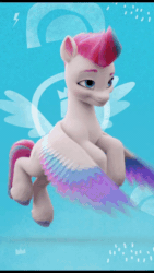 Size: 608x1080 | Tagged: safe, imported from derpibooru, screencap, zipp storm, pegasus, pony, adorazipp, animated, cute, female, flying, g5, looking at you, loop, mare, smiling, solo