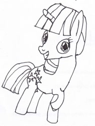 Size: 610x806 | Tagged: safe, artist:basinator, imported from derpibooru, twilight velvet, pony, black and white, grayscale, monochrome, pencil, simple, sketch, solo