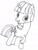 Size: 610x806 | Tagged: safe, artist:basinator, imported from derpibooru, twilight velvet, pony, black and white, grayscale, monochrome, pencil, simple, sketch, solo