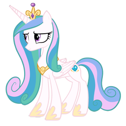 Size: 1600x1600 | Tagged: safe, artist:blah23z, imported from derpibooru, princess cadance, princess celestia, alicorn, pony, female, mare, palette swap, recolor, simple background, solo