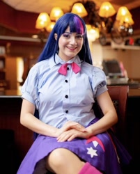 Size: 548x680 | Tagged: safe, artist:sarahndipity cosplay, imported from derpibooru, twilight sparkle, human, equestria girls, clothes, cosplay, costume, everfree northwest, everfree northwest 2019, irl, irl human, photo