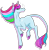 Size: 2413x2485 | Tagged: safe, artist:kankryvantas, imported from derpibooru, classical unicorn, pony, unicorn, celestabellebethabelle, cloven hooves, eyes closed, eyeshadow, female, gravity falls, gravity falls unicorn, high res, leonine tail, makeup, mare, pose, solo, unshorn fetlocks