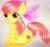 Size: 2560x2416 | Tagged: safe, artist:gommadare15, imported from derpibooru, apple bloom, earth pony, pony, female, filly, high res, sitting, smiling, solo, traditional art