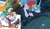 Size: 1008x582 | Tagged: safe, edit, idw, imported from derpibooru, screencap, granny smith, princess celestia, princess luna, sweetie belle, alicorn, bird, chicken, pony, between dark and dawn, do princesses dream of magic sheep, friends forever, spoiler:comic, spoiler:comicff38, alektorophobia, barehoof, behaving like a chicken, chickenlestia, clucking, comparison, derp