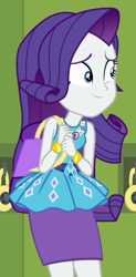 Size: 288x587 | Tagged: safe, imported from derpibooru, screencap, rarity, equestria girls, equestria girls series, fomo, spoiler:eqg series (season 2), cropped, rarity peplum dress, solo