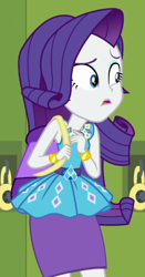 Size: 302x577 | Tagged: safe, imported from derpibooru, screencap, rarity, equestria girls, equestria girls series, fomo, spoiler:eqg series (season 2), cropped, rarity peplum dress, solo