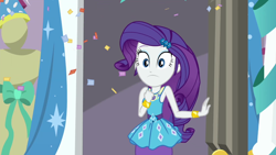 Size: 1920x1080 | Tagged: safe, imported from derpibooru, screencap, rarity, equestria girls, equestria girls series, fomo, spoiler:eqg series (season 2), rarity peplum dress, solo