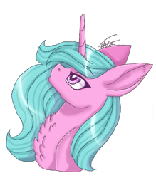 Size: 767x877 | Tagged: safe, artist:inspiredpixels, imported from derpibooru, oc, oc only, pony, unicorn, bust, chest fluff, female, looking up, mare, signature, simple background, solo, transparent background